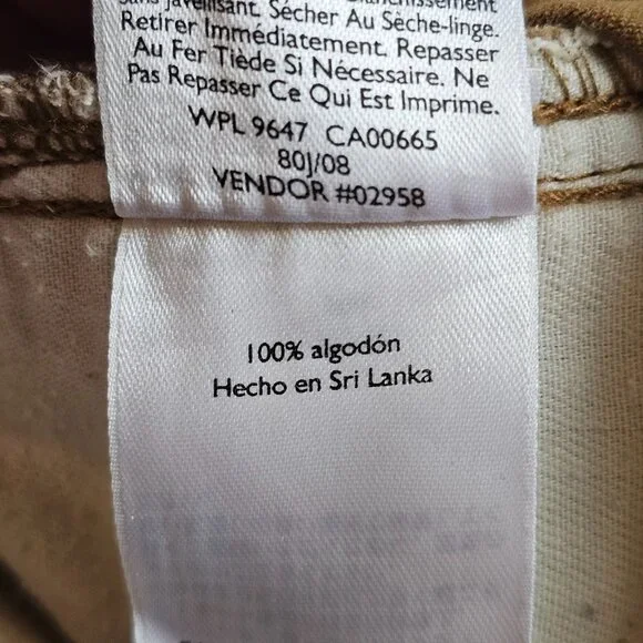 Eddie Bauer Classic Chino Pants Mens Tag 30x30 Act 31x29 Khaki Straight Leg - Picture 15 of 15